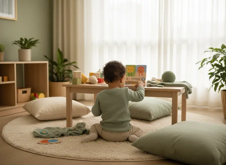Criança em atendimento terapêutico infantil na Prol Casulo